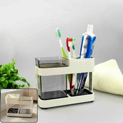 Multipurpose Toothbrush & Toothpaste Stand Holder – Space-Saving Organizer
