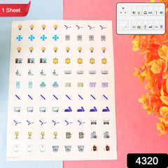 Switch Icon Sticker Sheet – 88 Visual Labels for Easy Switchboard Use