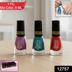 Metallic Mini Nail Polish – 6 ML Quick-Dry Glitter Finish