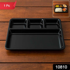 4-Compartment Meal Tray – Neat Sectioned Dining Plate