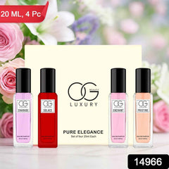Pure Elegance Eau De Parfum Gift Set – 4x20ml Unisex Fragrances