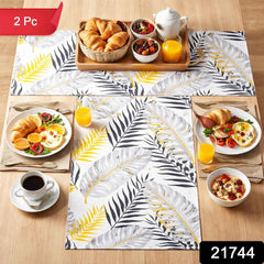Reversible Dining Table Placemat – Elegant Leaf Design