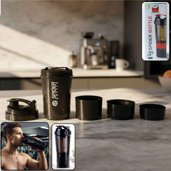 Protein Shaker Bottle 500ml – Leakproof Flip Lid for Gym