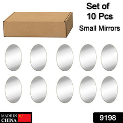 Oval Mirror Wall Sticker – Frameless, Easy Peel & Stick | Indo Glow