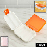 Pill Organizer Box – Dual-Sided with 8 Secure Compartments