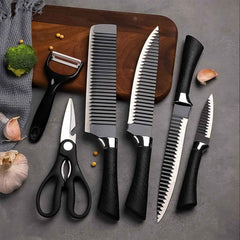 Stainless Steel Knife Set – 6-Piece Kitchen Tools | Quickslice