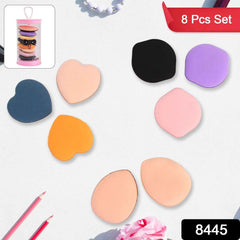 Mini Finger Makeup Powder Puff – Precise 8-Pcs Multicolor Set