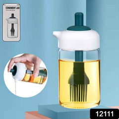 Glass Oil Dispenser with Brush – Borosilicate Kitchen Bottle | Own Hydrate