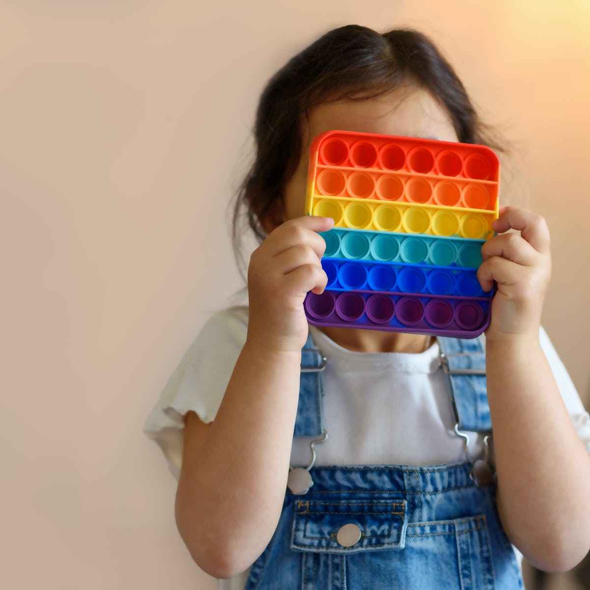 Rainbow Colored Fidget Toy – Stress Relief for Kids & Adults
