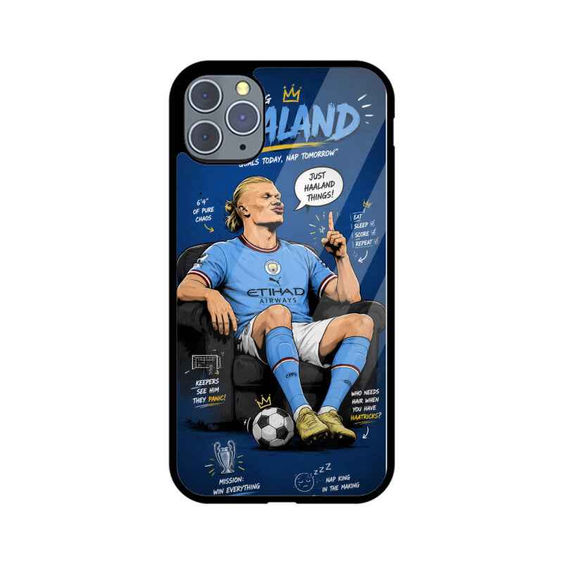 Football Icon Erling Halland Mobile Glass back cover