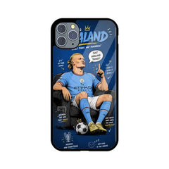 Football Icon Erling Halland Mobile Glass back cover
