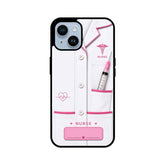 Customised Name Nurse Mobile Glass Back cover