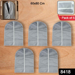 Breathable Garment Cover Set – 5-Pack for Dust-Free Storage