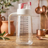 Glass Oil Dispenser Bottle Ð Auto-Flip Cap & Precise Measurement