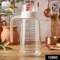 Glass Oil Dispenser Bottle Ð Auto-Flip Cap & Precise Measurement