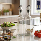 Glass Oil Dispenser Set Ð Leak-Proof & Stylish Kitchen Accessory