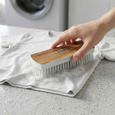 Cloth Washing Scrub Brush Ð Heavy-Duty Nylon Bristles & Wooden Handle
