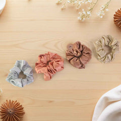 Satin Hair Scrunchies 12 Pc – Soft, Gentle Elastic Hair Ties