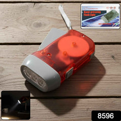Hand Press Torch – Battery-Free 2-LED Flashlight for Camping