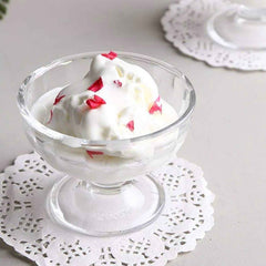 Glass Ice Cream Dessert Bowls – Elegant 6-Piece Set