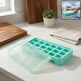 Ice Cube Tray Ð Leak-Proof with 18-Grid Silicone Design
