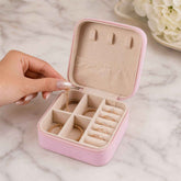 Travel Jewellery Box – Portable PU Leather Organiser | LilyGleam
