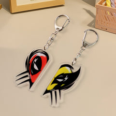 Breakable 2-in-1 best friend keyring combo with durable metal ring