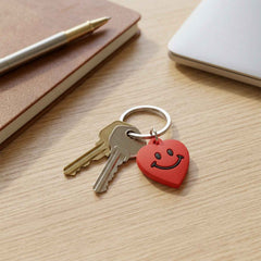Heart-Shaped Smile Keychains – Vibrant & Durable Accessory Set