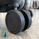Silicone Luggage Wheel Cover Noise Reducing Protector for Suitcase (8 Pc Set)