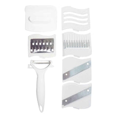 Vegetable Cutter Slicer – 10-in-1 with Rotating Drain Basket | Indo Glow
