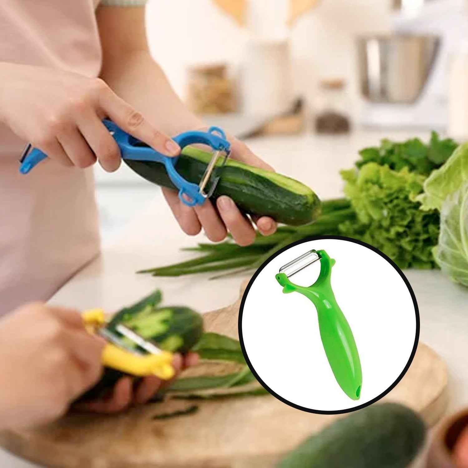 Vegetable Peeler – Sharp Stainless Steel Y-Shape for Fruits & Veggies | Quickslice