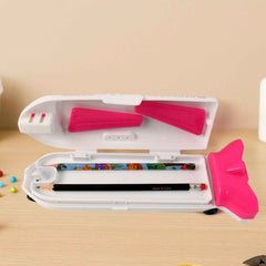 Airplane Pencil Box – LED Light & Sharpener | Deskrova