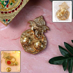 Lord Ganesha Kumkum Dish – Decorative Dual Compartment Pooya Accessory