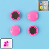Round Fridge Magnets – Strong Grip, Scratch-Safe Buttons (4 Pcs)