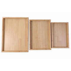 Wooden Finish Multipurpose Serving Tray Set Ð Stylish & Durable