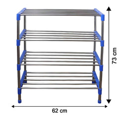 4-Layer Shoe Rack Organizer – Durable Stainless Steel Storage