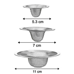 Stainless Steel Sink Drain Strainer Set – Prevents Clogs & Odors