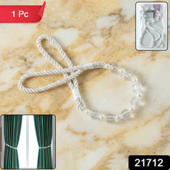 Curtain Tieback Rope – Elegant Pearl Beaded Design for Home Decor