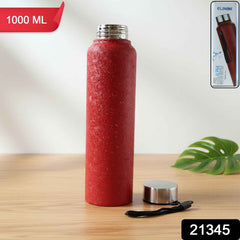 Stainless Steel Water Bottle 1000 ML – Leakproof & Insulated Red