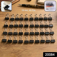 Heavy-Duty Binder Clips – Strong 19 mm Metal, 40 Pc Set