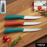 Stainless Steel Fruit Knife Set – Sharp & Ergonomic 3-Piece