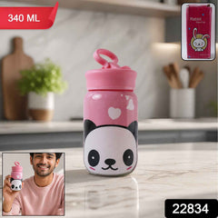 Glass Drinking Bottle Ð Durable & Cute Cartoon Design