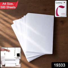 Close-up stack of A4 copier paper showing smooth surface for jam-free use