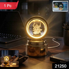 3D Religious Design Crystal Ball LED Night Lamp – Peaceful Decorative Light