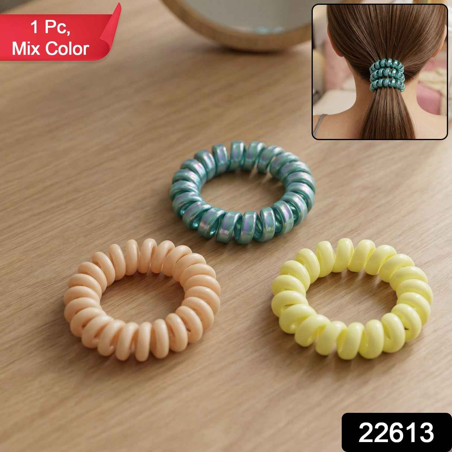 Spiral Coil Hair Band – Strong No-Crease Styling Accessory