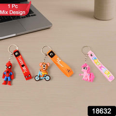 Cartoon Silicone Keychain – Cute 3D Character Bag Charm for Kids | Styleva