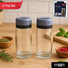 Salt and Pepper Shaker Set – Transparent Acrylic & Durable Design