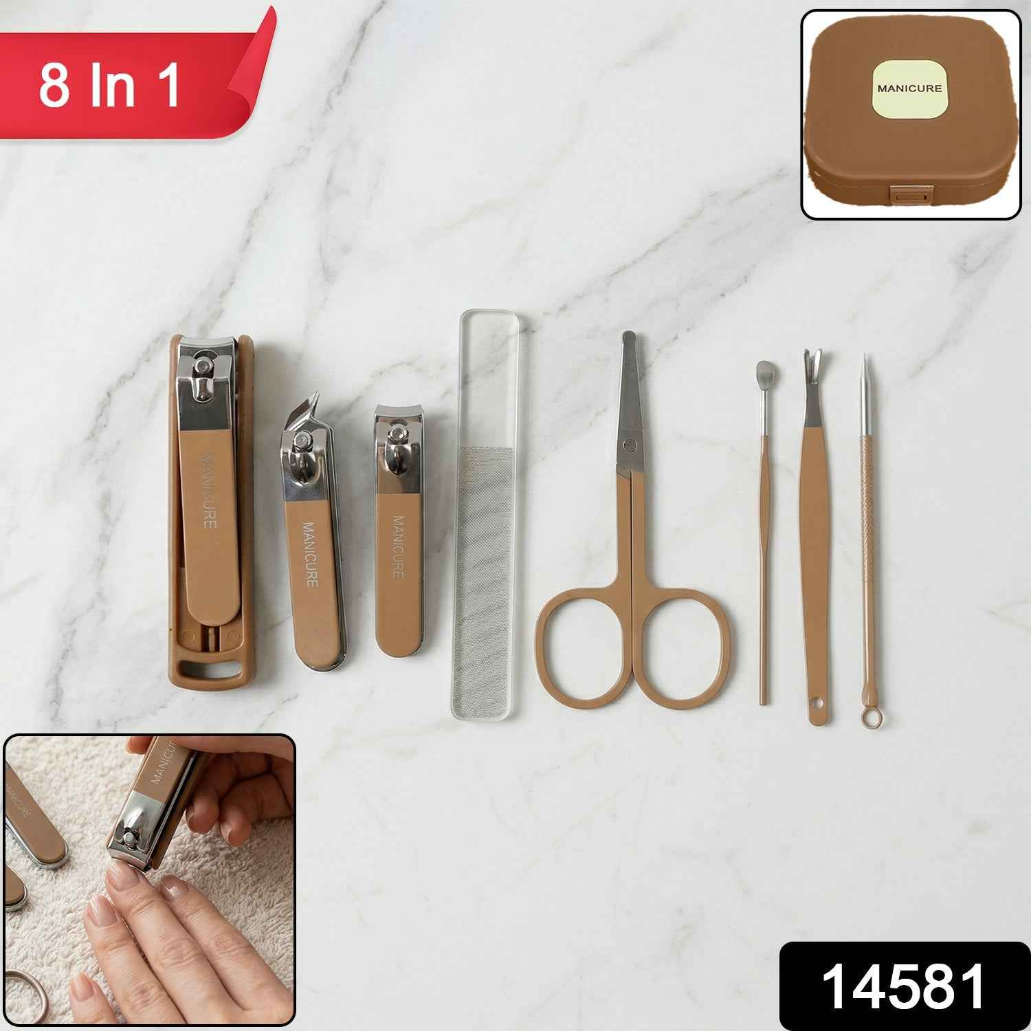 Manicure Pedicure Kit – Complete Nail Care Tools Set for Home & Travel