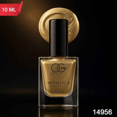 Canvas Gold Metallic Nail Polish – High-Shine, Long-Lasting 10 ML