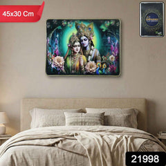 Radha Krishna Wall Frame – Elegant Spiritual Decor for Home